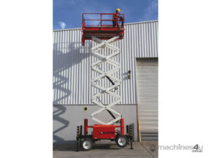 In Stock Now! Snorkel S3970RT Rough Terrain Scissor Lift — view 1