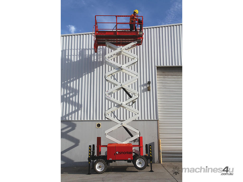 In Stock Now! Snorkel S3970RT Rough Terrain Scissor Lift