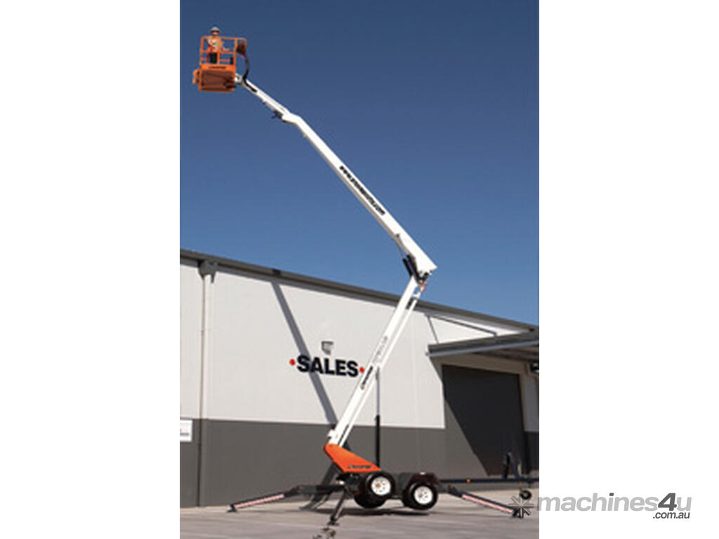 Snorkel MHP15HD Heavy Duty Trailer Mounted Boom Lift, Rugged and Reliable!